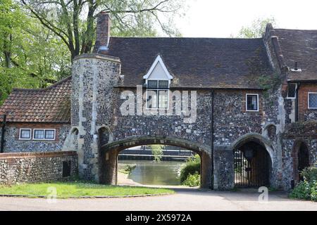 Historic Pull's Ferry, Norwich, Norfolk, Angleterre, Royaume-Uni Banque D'Images
