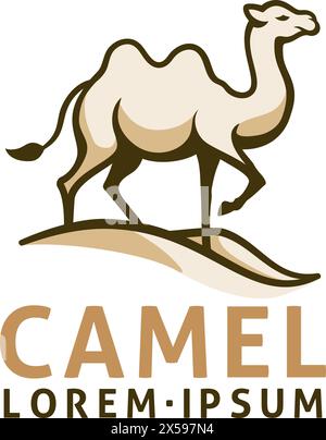 Camel animal Design illustration Mascot icône Illustration de Vecteur