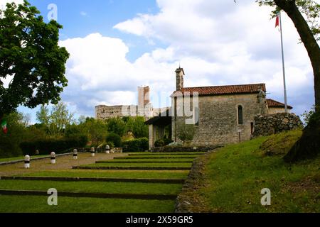 Château médiéval, maison de vacances de Juliette et Roméo Banque D'Images