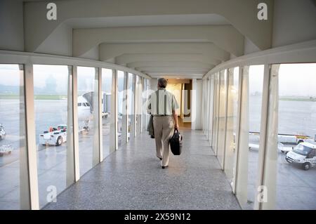 L''aéroport de Bilbao. Loiu. Bizkaia. Pays Basque. Espagne Banque D'Images