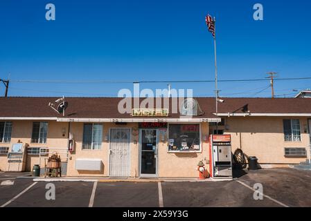 Classic American Motel, Barstow Retro Vibes le long de la route 66 Banque D'Images