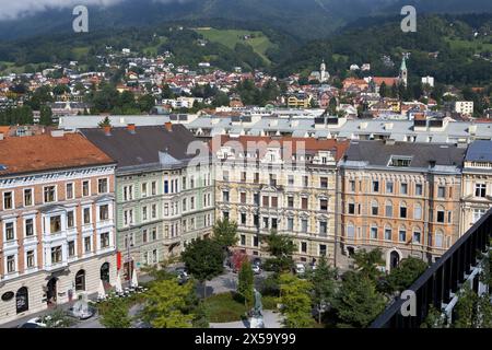 Adolf-Pichler-Platz, Innsbruck. Le Tyrol, Autriche Banque D'Images