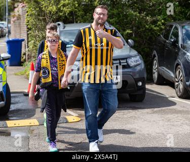 Brackley Town vs Boston United Vanarama National League North Play Off finale 04.05.2024 à St James Park, Brackley, Angleterre Banque D'Images