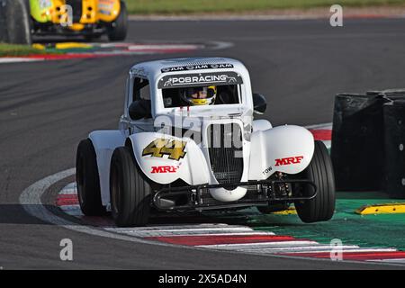 Jamie Moylan, Ford Coupe 1934, Legends Cars Elite Cup, 5/8e échelle de course, les formes de carrosserie sont basées sur les styles Ford ou Chevrolet des années 1930, motorisé Banque D'Images