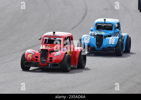 Tyler Read, Ford coupé, Nick Bridgeman, Ford coupé 1934, Legends Cars Elite Cup, 5/8e échelle de course, les formes de carrosserie sont basées sur les styles Ford ou Chevrolet Banque D'Images