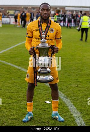 Brackley Town vs Boston United Vanarama National League North Play Off finale 04.05.2024 à St James Park, Brackley, Angleterre Banque D'Images