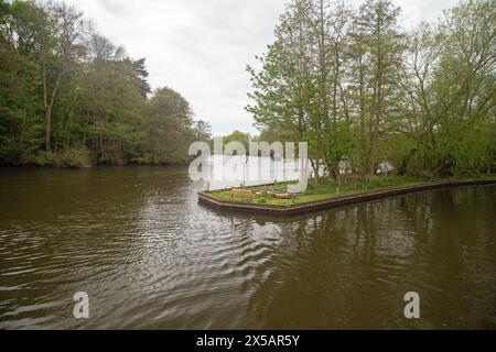 Wroxham, Norfolk, Angleterre, avril 2024 Banque D'Images