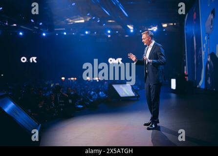 Christian Lindner (FDP), ministre fédéral des Finances, photographié lors du Festival OMR (Online Marketing Rockstars) à Hambourg, le 8 mai 2024. Photographié pour le compte du ministère fédéral des Finances (BMF) Banque D'Images