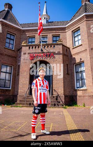 Rotterdam, pays-Bas. 07 mai 2024. ROTTERDAM, 07-05-2024, Het Kasteel, Eredivisie néerlandaise, saison 2023/2024, joueurs japonais de Sparta Rotterdam, joueur de Sparta Shunsuke Mito crédit : Pro Shots/Alamy Live News Banque D'Images