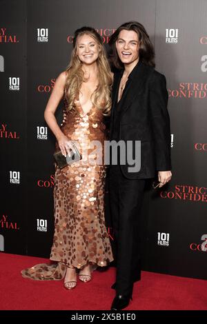 Georgia Lock et Damian Hurley arrivent pour une projection spéciale de son film Strictly Confidential à Everyman Chelsea à Londres. Date de la photo : mercredi 8 mai 2024. Banque D'Images