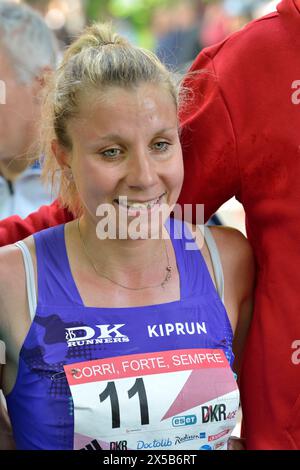 Valentina Gemetto 1ère femme classée première de la course DKRace à Monza Italie 2024 Banque D'Images