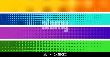 Ensemble de fonds colorés abstraits demi-teintes. Illustration vectorielle Illustration de Vecteur