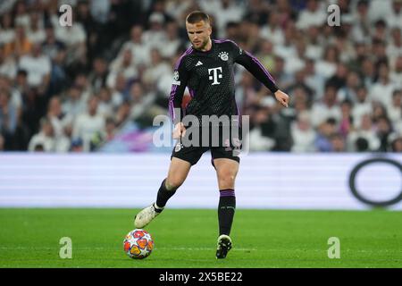 Madrid, Espagne. 08 mai 2024. Eric Dier du Bayern Munchen lors du match de l'UEFA Champions League, demi-finale, 2e manche, entre le Real Madrid et le FC Bayern Munchen a joué au stade Santiago Bernabeu le 8 mai 2024 à Madrid en Espagne. (Photo de Sergio Ruiz/PRESSINPHOTO) crédit : AGENCE SPORTIVE PRESSINPHOTO/Alamy Live News Banque D'Images