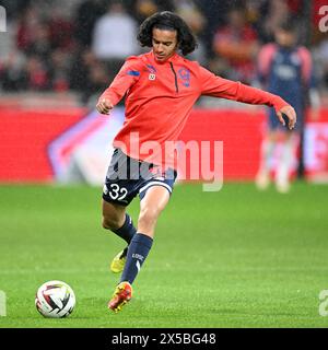LILLE - Ayyoub Bouaddi de Lille OSC lors du match de Ligue 1 entre Lille OSC et l'Olympique Lyonnais au stade Pierre-Mauroy le 6 mai 2023 à Lille. ANP | Hollandse Hoogte | Gerrit van Keulen Banque D'Images