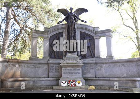 Le Titanic Engineers Memorial, inauguré en 1914, commémore les ingénieurs à bord du navire, qui sont tous morts, y compris Thomas Andrews, concepteur en chef. Banque D'Images