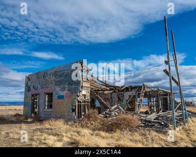 Ancienne station-service, Cisco, Utah. Banque D'Images