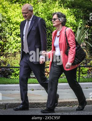 Londres, Royaume-Uni. 08 mai 2024. Des dizaines de députés conservateurs, d’anciens ministres et d’autres collègues assistent à Downing Street, apparemment pour une « présentation électorale » et une séance d’information avec le premier ministre et ses conseillers. Crédit : Imageplotter/Alamy Live News Banque D'Images