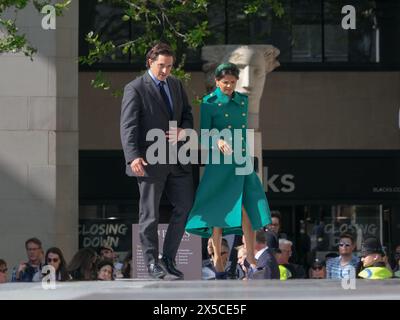 Londres, Royaume-Uni, 8 mai 2024. Akshata Murty, épouse du premier ministre Rishi Sunak et du député Johnny Mercer, ministre des anciens combattants, arrive à la cathédrale Saint-Paul pour le service d'action de grâce du 10e anniversaire d'Invictus. Crédit : onzième heure photographie/Alamy Live News Banque D'Images