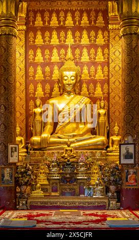 Image de Bouddha au Wat Sensoukharam, Luang Prabang, Laos Banque D'Images