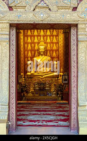 Image de Bouddha au Wat Sensoukaram, Luang Prabang, Laos Banque D'Images