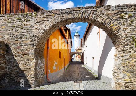 Mestska vez z 1592, Domazlice, Ceska Republika / Town Tower, Domazlice, république tchèque Banque D'Images