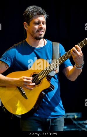 Rodrigo Sanchez - Rodrigo y Gabriela, V2012, Hylands Park, Chelmsford, Essex, Grande-Bretagne - 18 août 2012 Banque D'Images