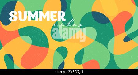 Couvertures créatives ou affiches horizontales dans un style minimaliste moderne Illustration de Vecteur