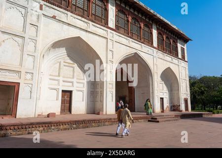 OLD DELHI, INDE - 03 NOVEMBRE 2022 : le Naubat Khana ou Naqqar Khana Banque D'Images