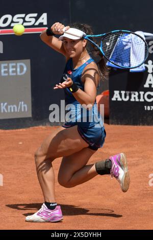 Roma, Italie. 09 mai 2024. L'italienne Lucrezia Stefanini lors de son match contre la République tchèque Linda Noskova lors de l'Open d'Italie de Rome, jeudi 9 mai 2024.(Alfredo Falcone/LaPresse)L'italienne Lucrezia Stefanini lors de son match contre la République tchèque Linda Noskova lors de l'Open d'Italie de Rome, jeudi 9 mai 2024.(Alfredo Falcone/LaPresse) crédit : LaPresse/Alamy Live News Banque D'Images