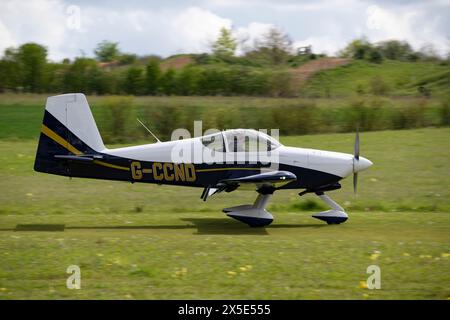 Smart Looking Vans RV-9A avion à l'aérodrome de Popham pour le vol annuel micro-léger et salon commercial Banque D'Images