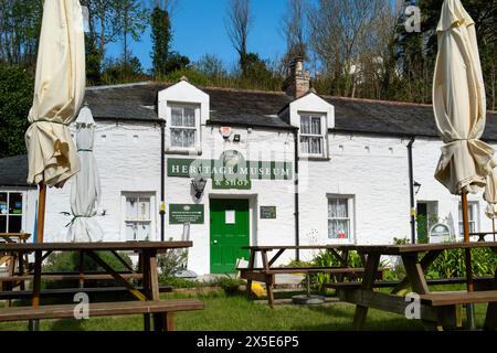 Les Trenance Heritage Cottages dans les jardins historiques primés de Trenance à Newquay en Cornouailles au Royaume-Uni. Banque D'Images