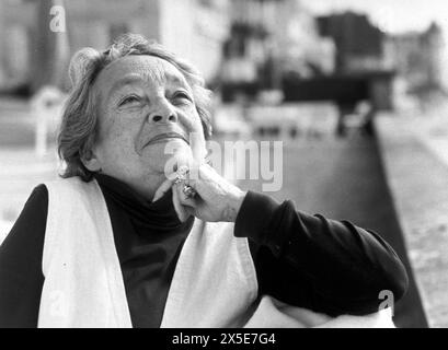 Marguerite DURAS - date : 19850801 ©John Foley/Opale.photo Banque D'Images