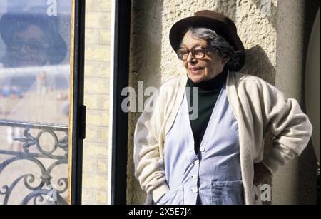 Marguerite DURAS - date : 19850801 ©John Foley/Opale.photo Banque D'Images