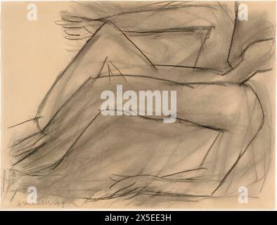 Henri Matisse (1869-1954), Jésus tombant pour la troisième fois, 1949, fusain sur papier, 48 x 63,3 cm Banque D'Images