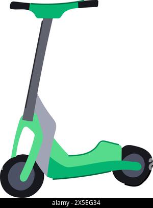 illustration vectorielle de dessin animé de scooter électrique de ville Illustration de Vecteur