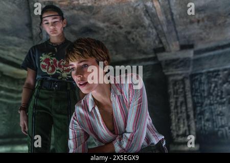Godzilla x Kong The New Empire Kaylee Hottle & Rebecca Hall Banque D'Images