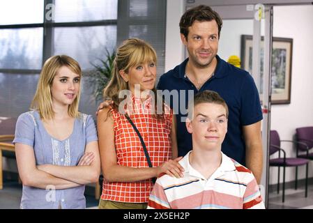 Nous sommes les Millers Jennifer Aniston, Emma Roberts, Jason Sudeikis et Will Poulter Banque D'Images