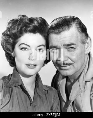 MOGAMBO 1953 MGM film avec Ava Gardner dans le rôle de «Honey Bear» Kelly et Clark Gable dans le rôle de Victor Marswell Banque D'Images