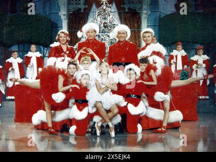 BLANC NOËL 1954 Paramount Pictures film avec de gauche à droite : Rosemary Clooney, Danny Kaye, Bing Crosby, Vera Ellen Banque D'Images