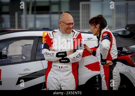 RAOUX Jean-Michel, TOYOTA GR Yaris RC2 Rally2, portrait, lors du Rallye de Portugal 2024, 5ème manche du Championnat du monde des Rallye-voitures WRC 2024, du 9 au 12 mai 2024 à Matoshinhos, Portugal Banque D'Images