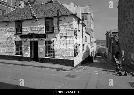 AMIRAL BENBOW PUBLIC HOUSE INN CHAPEL STREET PENZANCE TOWN PENWITH CORNWALL Banque D'Images