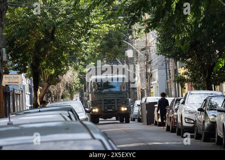 PORTO ALEGRE, BRÉSIL - 07 mai 2024 : inondations historiques dans le sud du Brésil. Banque D'Images