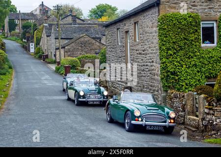 Austin Healey Club visite des Yorkshire Dales 2024 Banque D'Images