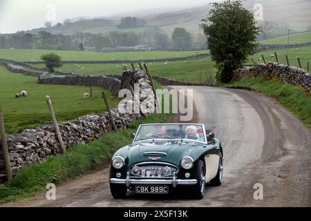 Austin Healey Club visite des Yorkshire Dales 2024 Banque D'Images