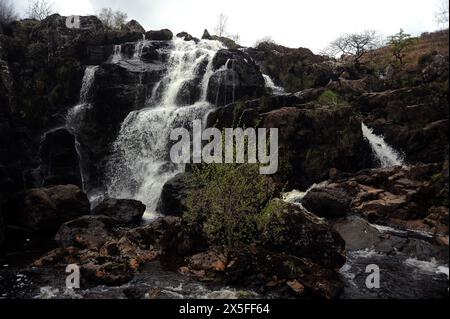 Rhaeadr Lliw, Afon Lliw. Banque D'Images