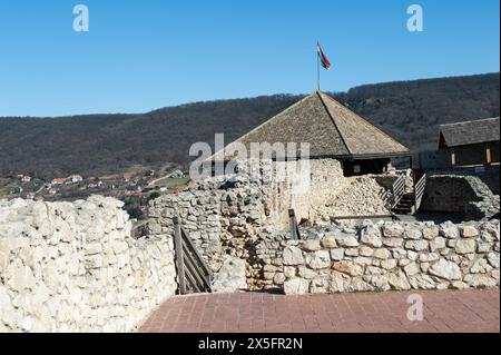 Château de Sümeg, Sümeg, comté de Veszprém, Hongrie Banque D'Images