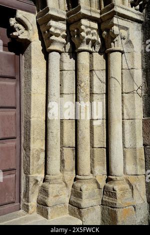 Église San Miguel de Lebosende, Leiro, Ourense, Espagne Banque D'Images