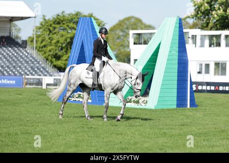 Tom Rowland de Grande-Bretagne avec Dreamliner lors du test de dressage au Badminton Horse Trials le 9 mai 2024, Badminton Estate, Royaume-Uni (photo de Maxime David - MXIMD Pictures) Banque D'Images