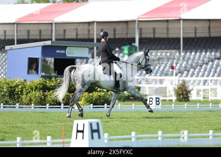 Tom Rowland de Grande-Bretagne avec Dreamliner lors du test de dressage au Badminton Horse Trials le 9 mai 2024, Badminton Estate, Royaume-Uni (photo de Maxime David - MXIMD Pictures) Banque D'Images