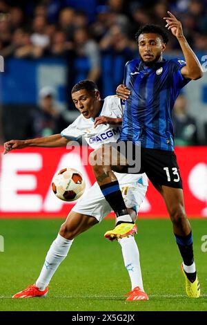 Bergame, Italie. 09 mai 2024. Jose' dos Santos Ederson d'Atalanta lors du match de football de l'UEFA Europa League entre Atalanta BC et l'Olympique de Marseille au stade Gewiss de Bergame - Italie - jeudi 9 mai 2024. Sport - Soccer . (Photo de Spada/LaPresse) crédit : LaPresse/Alamy Live News Banque D'Images